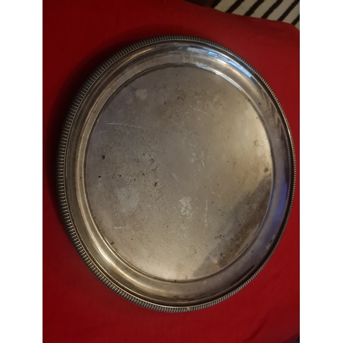 013O - Antique stamped tray