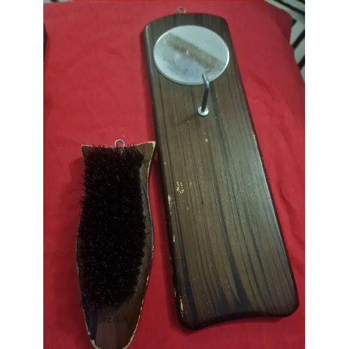 142 - Vintage brush & mirror set