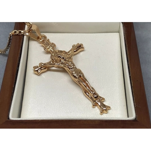 13X - Large 9ct  Gold filled  Crucifix Cross