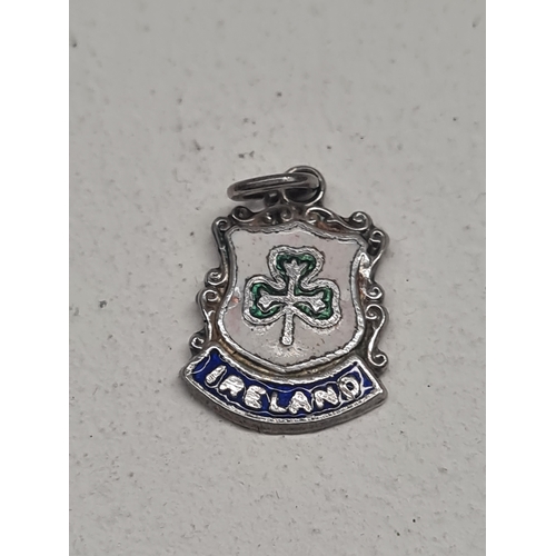 41 - Silver plated ireland pendant