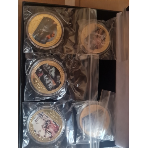 1Z - Cased coin collection on attack on Pearl Harbour