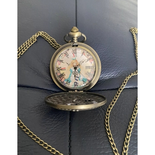 012W - Alice In Wonderland Pocket Watch