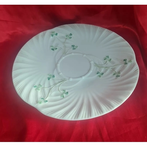 409 - Large belleek plate