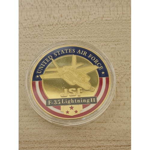 023L - Usa air force coin cased