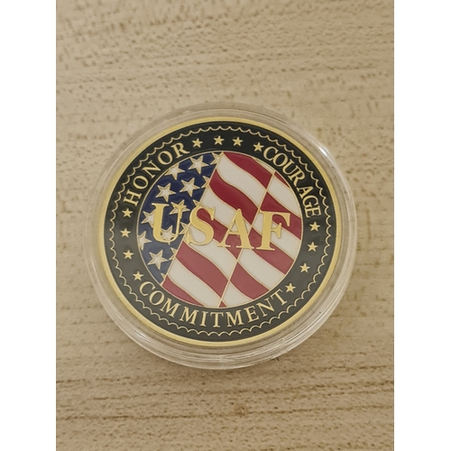 023L - Usa air force coin cased