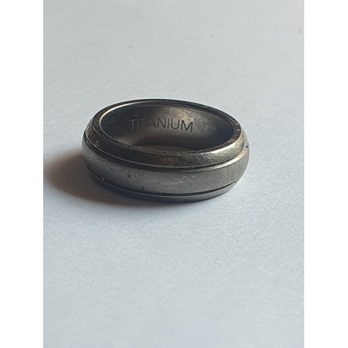 118A - Mans Titanium Band Ring