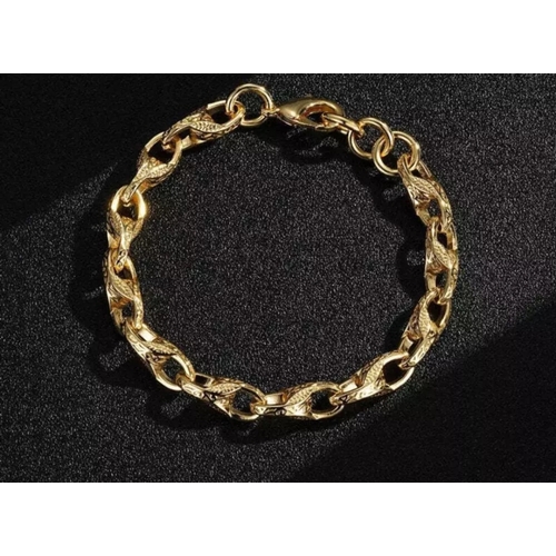 40 - 18k gold filled tulip bracelet