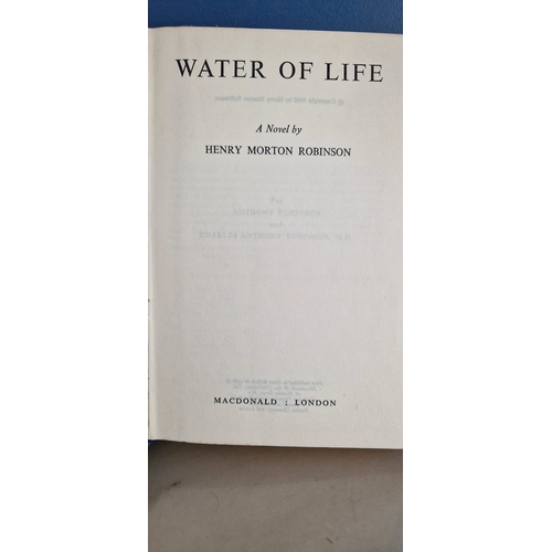 11 - Water of life. Henry Morton Robinson. 1st Edition 1960