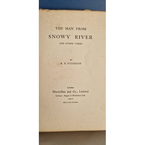 14 - The man from snowy river and other Verses.  A B Paterson 1st Edition 1927. Numbered copy