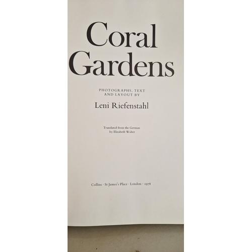 19 - Coral gardens.  Leni Riefensthal. 1st Edition 1978 with slipcase. Very good condition