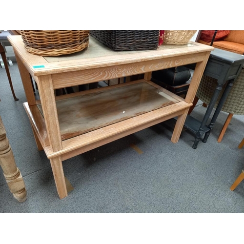 125 - Pair of Bespoke Oak Coffee Tables