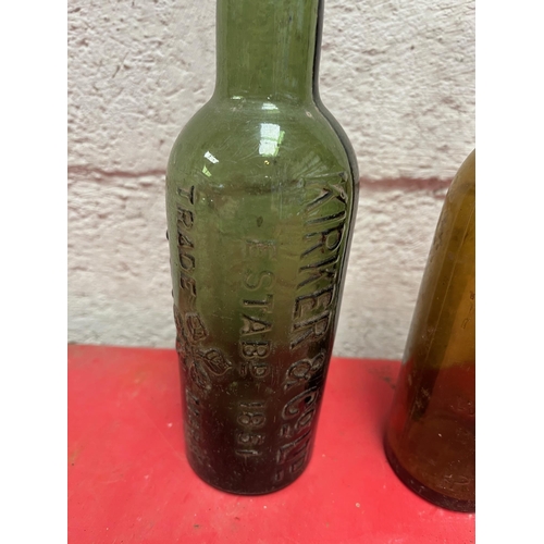 100 - 2 Antique bottles, Kirker & Co Ltd , Kelly & Co