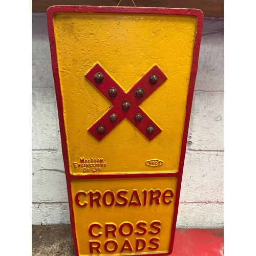 116 - Warning sign, crossroads Macroom Engineering.