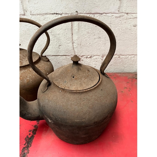 12 - Antique Kettles