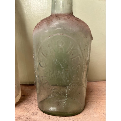 35 - Antique bottles Clarks Malt Longford, Cavan Mineral Water