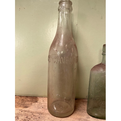 35 - Antique bottles Clarks Malt Longford, Cavan Mineral Water