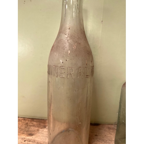 35 - Antique bottles Clarks Malt Longford, Cavan Mineral Water