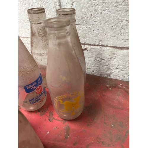 72 - Collection of milk bottles, Irish