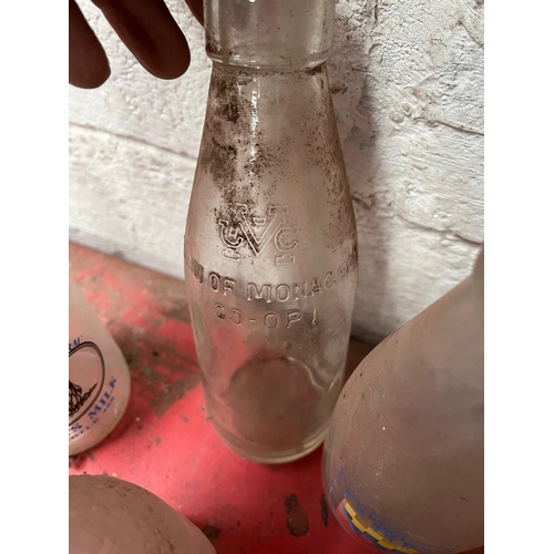 72 - Collection of milk bottles, Irish