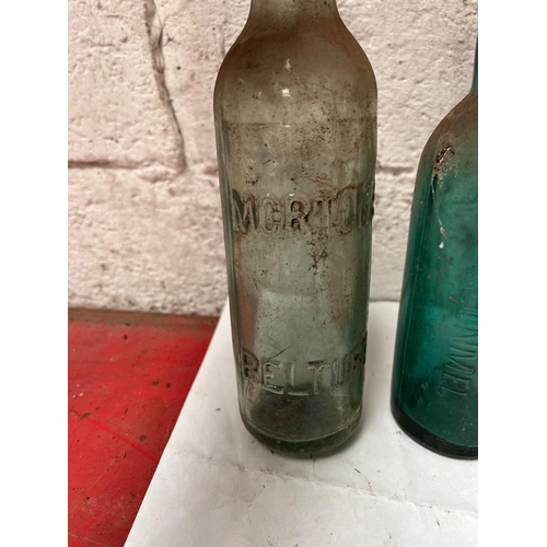 76 - 2 Antique Bottles, Morton &Co, P O'Meara