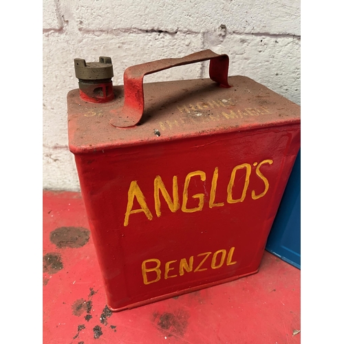 81 - Anglo’s Benzol and Viczol petrol cans.