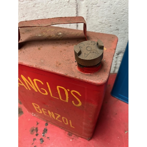 81 - Anglo’s Benzol and Viczol petrol cans.