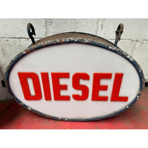 60 - Hanging Diesel sign.