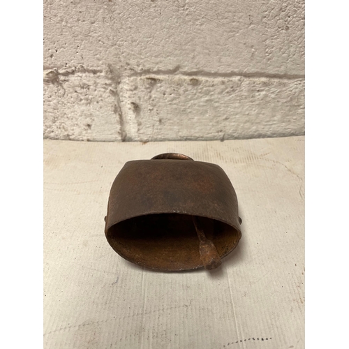 69 - Antique metal cow bell.