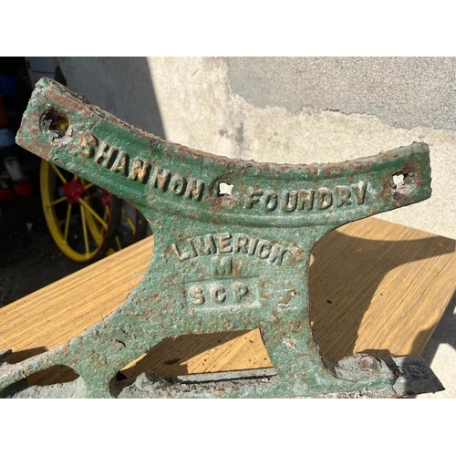 429 - Shannon Foundry plough blade. {72 cm W x 35 cm H}