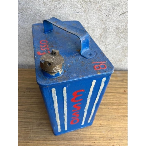 439 - Esso oil can. {24 cm W x 30 cm H x 15 cm D}