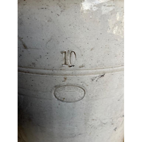 465 - Port Dundas glazed pottery water jar 10g. {47 cm W x 47 cm}