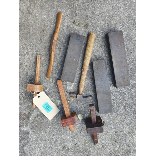 163 - Collection of carpenters tool, sharpening stones etc.