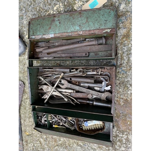 201 - Toolbox with contents, spanners etc.