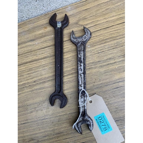 278 - Two Massey Ferguson wrenches.