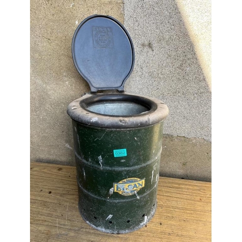 362 - Rare Elsan portable toilet. {40 cm W x 46 cm H}