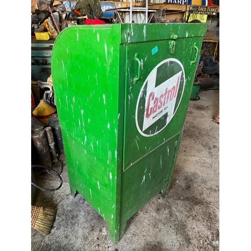 367 - Castrol oil pump in cabinet. {69 cm W x 140 cm H x 68 cm D}