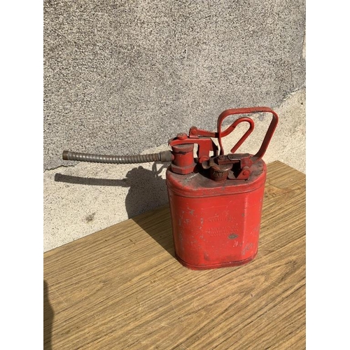 56 - Three rare vintage Jerry cans. {Largest W 20 cm x H 30 cm x D 20cm}