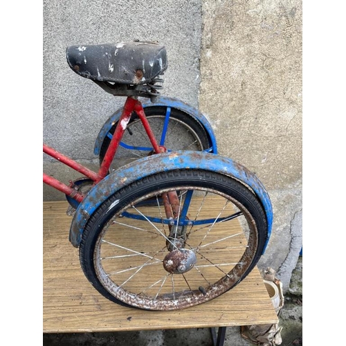 593 - Phillips vintage tricycle. {52 cm W x 66 cm H x 110 cm D}