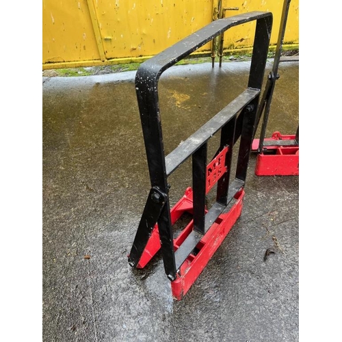 622 - Massey Ferguson weight carrier and grill guard. {60 cm W x 93 cm H x 30 cm D}