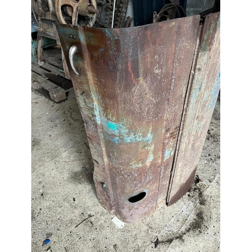 634 - Fordson Major bonnet. {77 cm W x 25 cm H x 100 cm D}