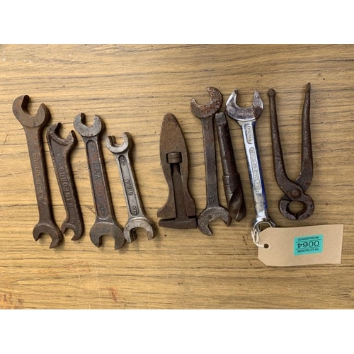 64 - Collection of spanners etc including BSA.