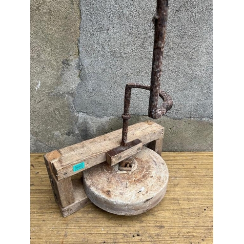 660 - Vintage grinding stone. {34 cm Diameter}