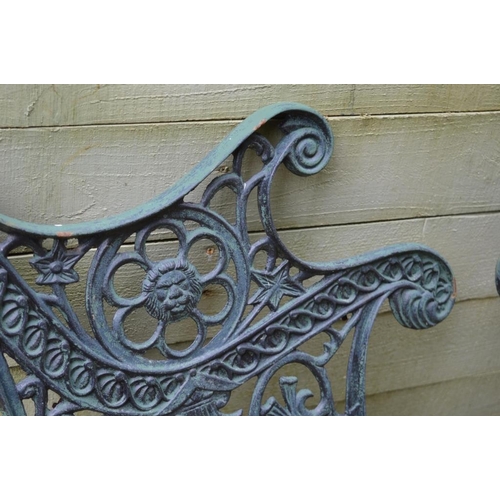 715 - Pair of Cast Iron Sea Ends - Green