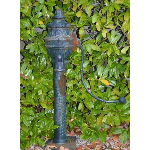 719 - Cast Iron Village Cow Tail Pump