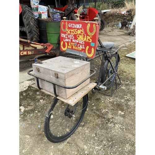 78 - Unusual messengers bike converted with sharpeners stone.