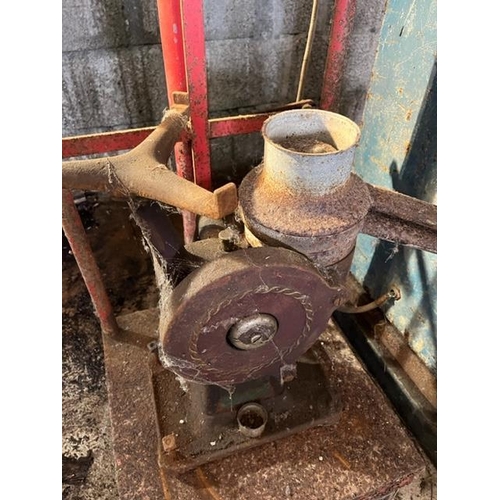 799 - Vintage Fleming merchant weighing scale and a butter separator.