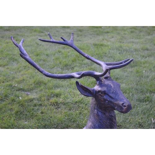 803 - Cast Iron Model of a Seated Deer