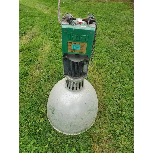 84 - Industrial Thorn ceiling heater. {W 40 cm x H 80 cm}