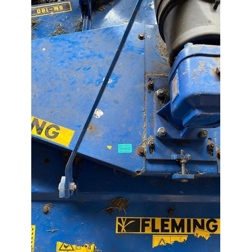 862 - Fleming 6' finish mower in perfect condition.