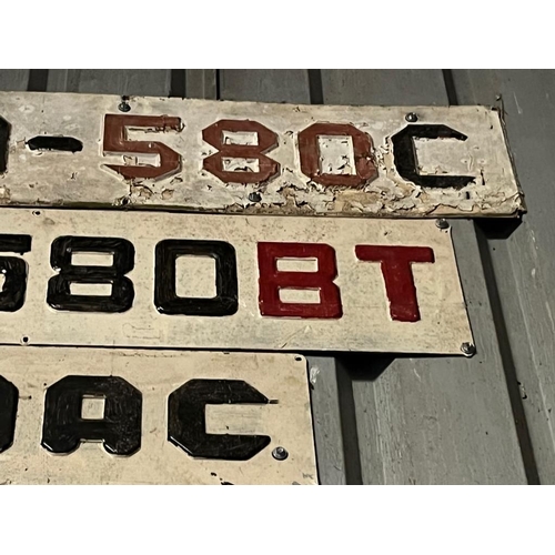 937 - Three Hy-Mac metal signs.